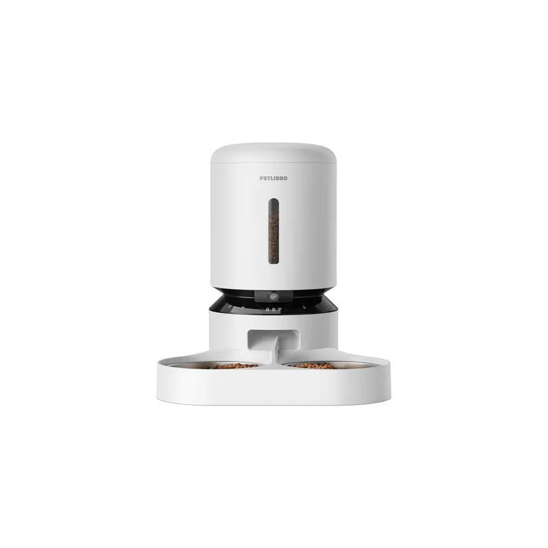 Petlibro Granary camera feed dispenser with double bowl, 5L (white)